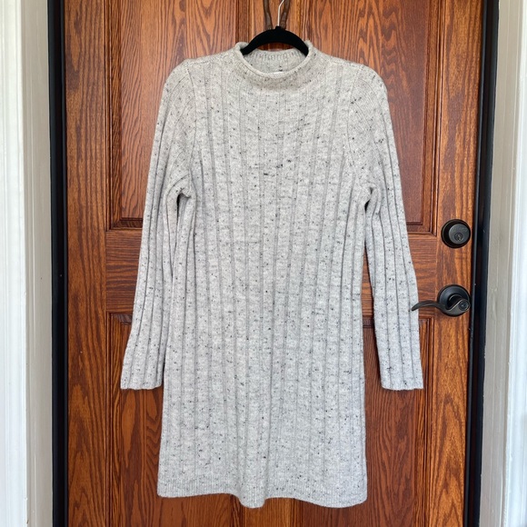 Madewell | Donegal Rolled Mock Neck Sweater Dress - Picture 4 of 9